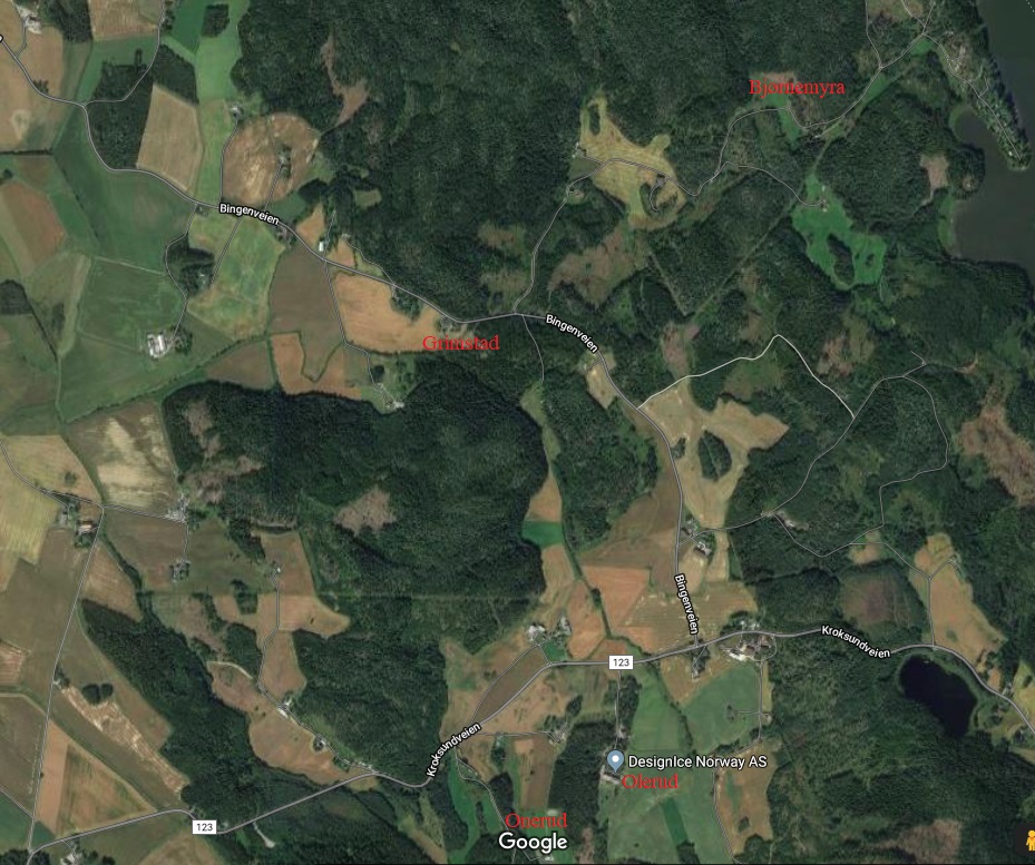 Grimsrud to Bjørnemyra 2.1 km